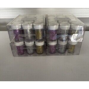 Pack Of 4- Shaker Pack Multicolor Holiday Crafting, 48 Glitters, 12 In Each Pack